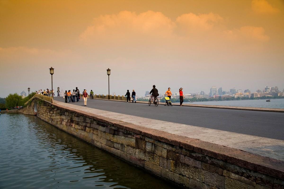 美丽的杭州西湖风光图片