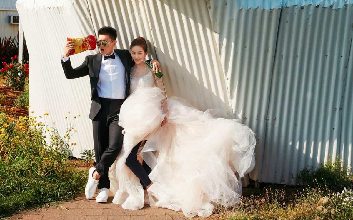 吴奇隆刘诗诗新西兰婚纱照