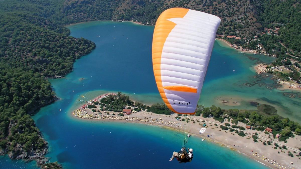 滑翔伞运行图片