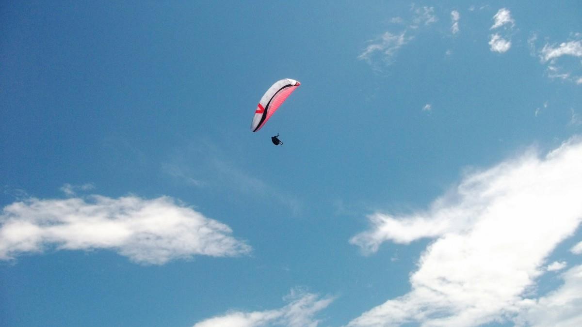 滑翔伞运行图片