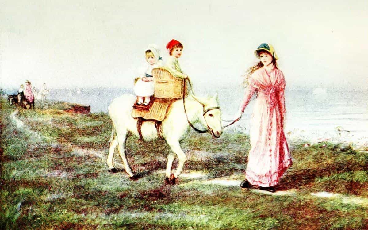 乡村风景水彩画图片