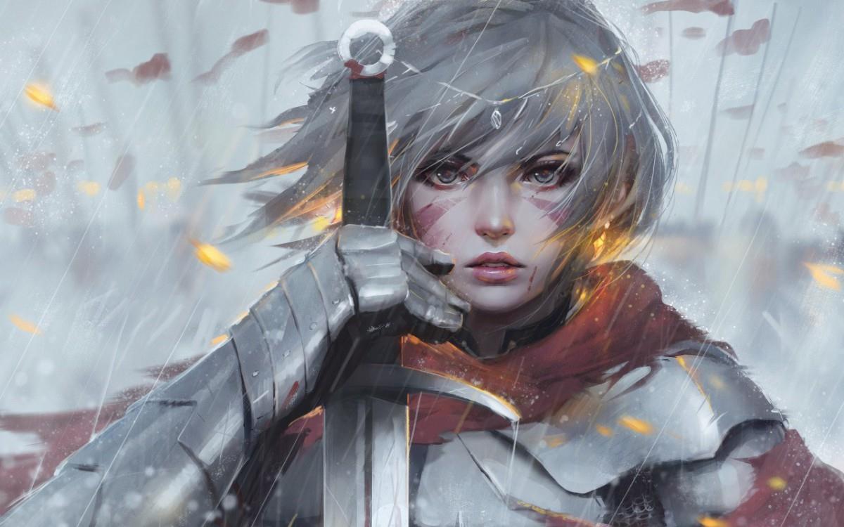 逼真手绘美女图片