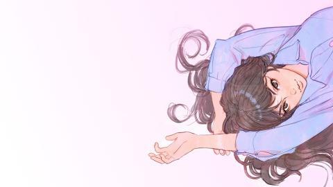 手绘美女人像图片