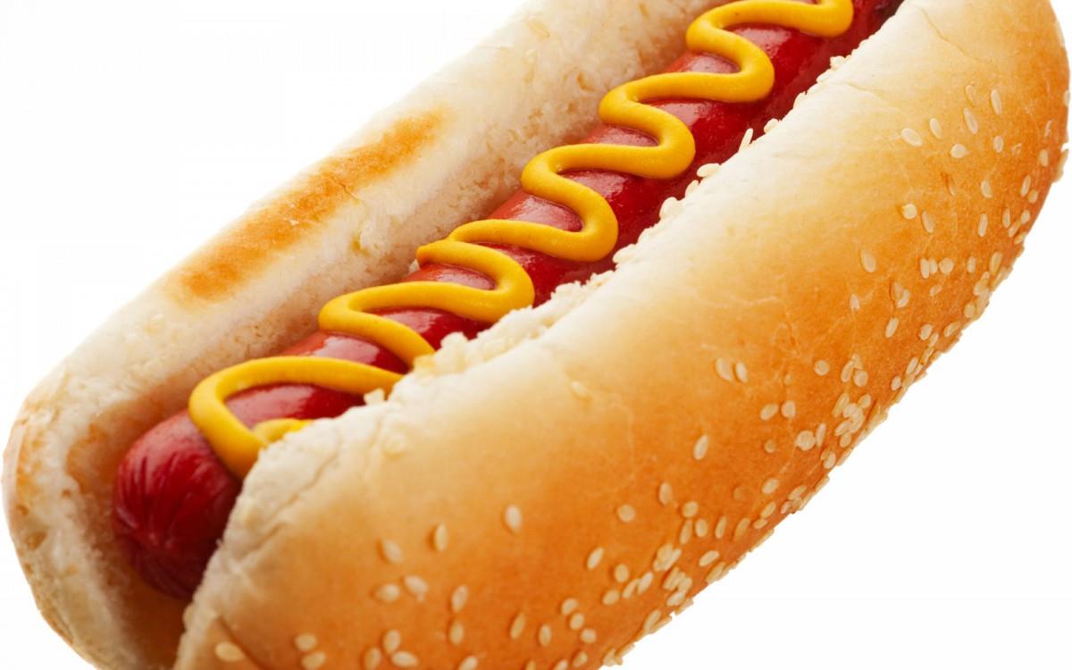 食物热狗面包图片