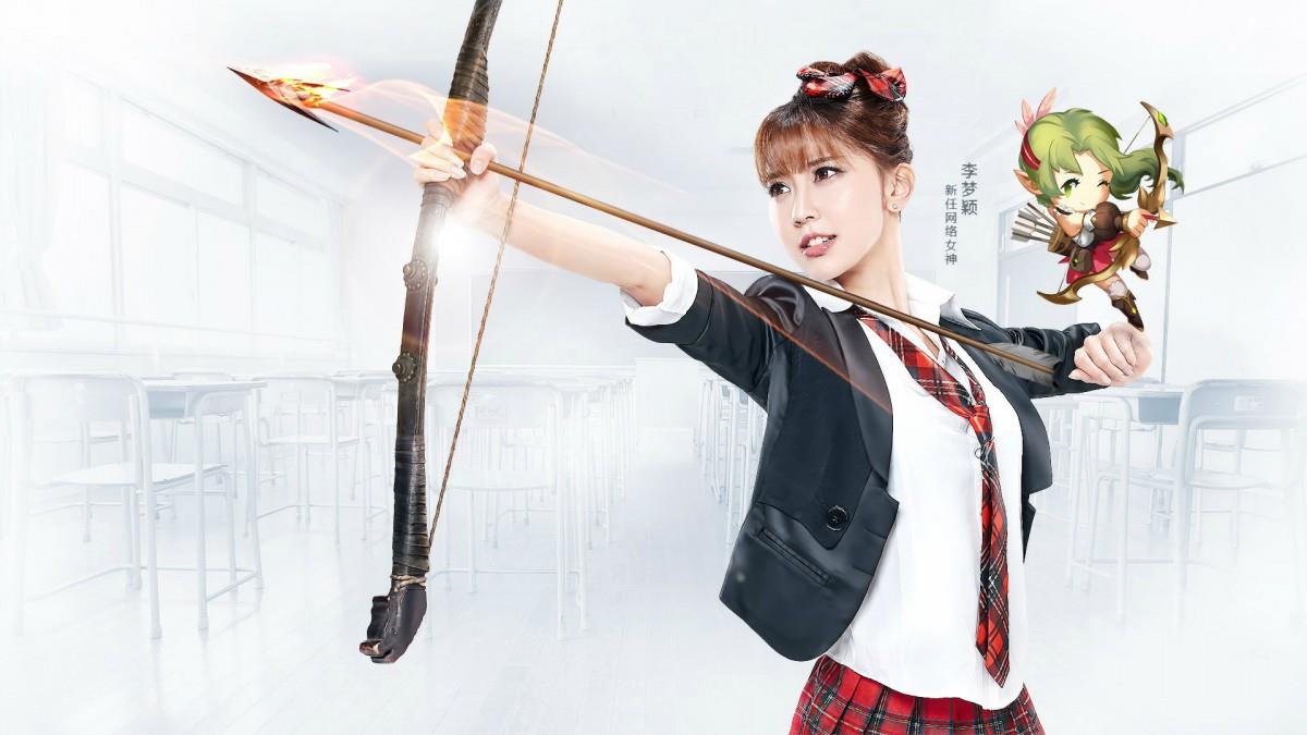 网络女神李梦颖图片