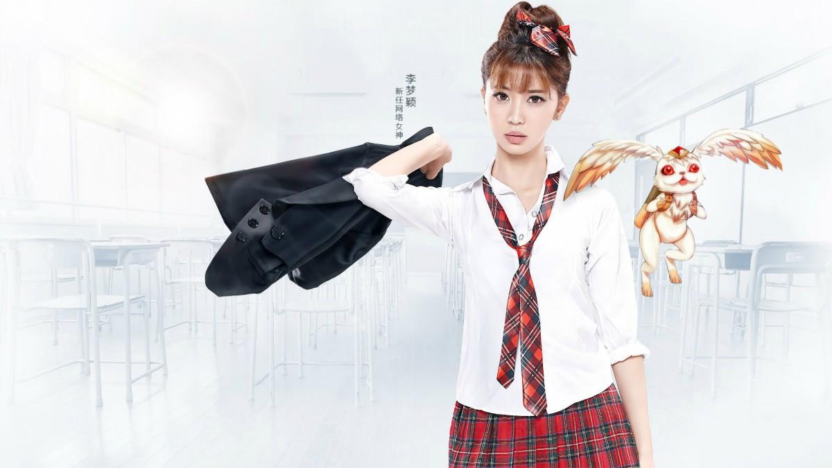 网络女神李梦颖图片