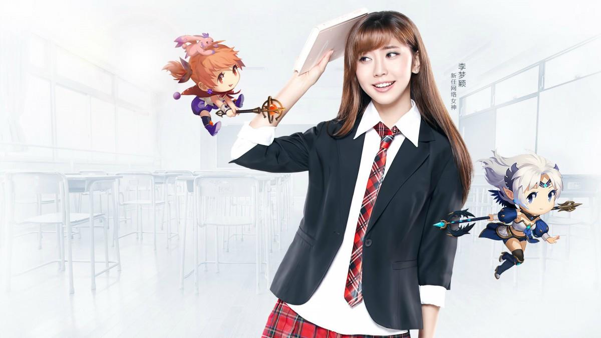 网络女神李梦颖图片