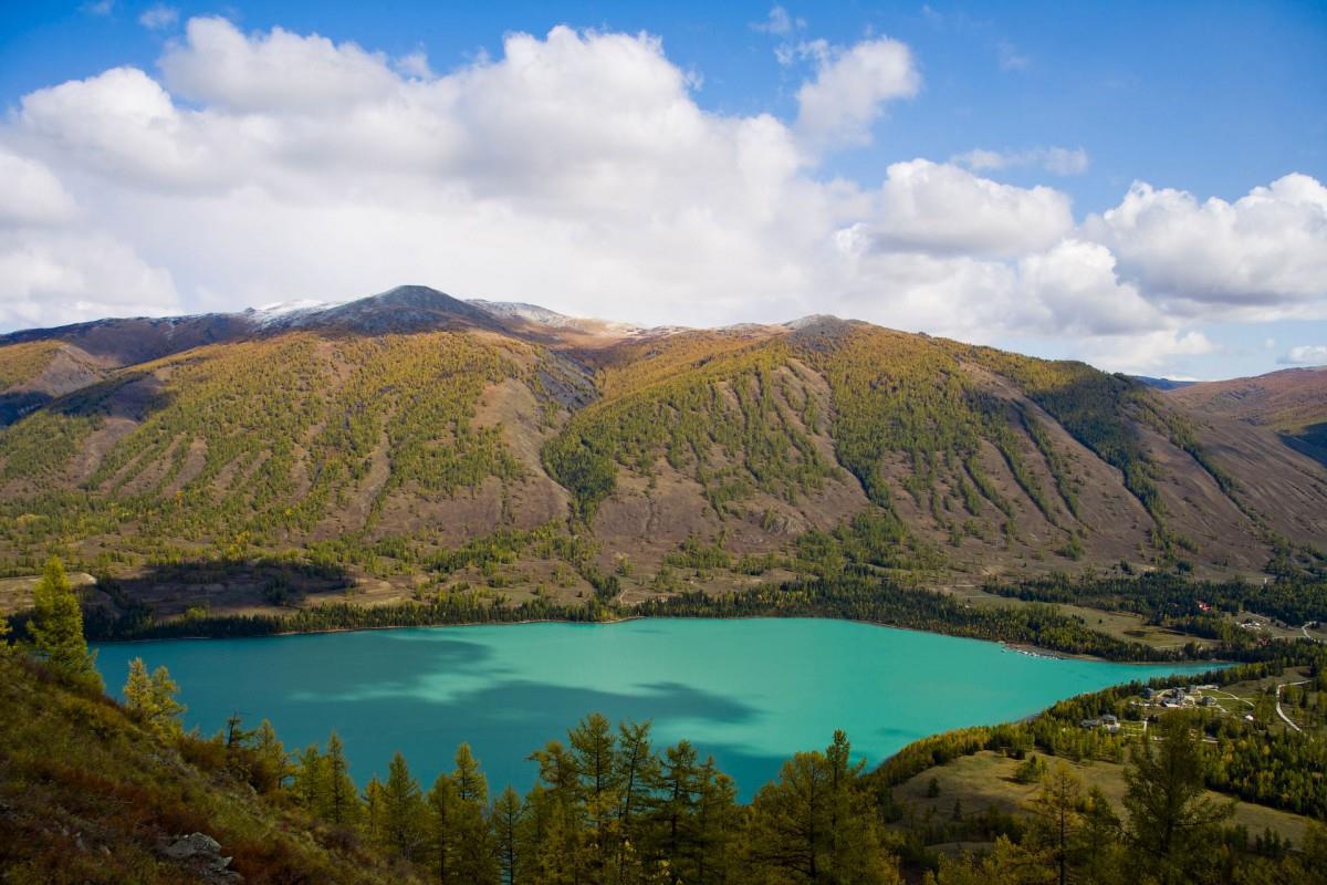 美丽的阿勒泰喀纳斯湖图片