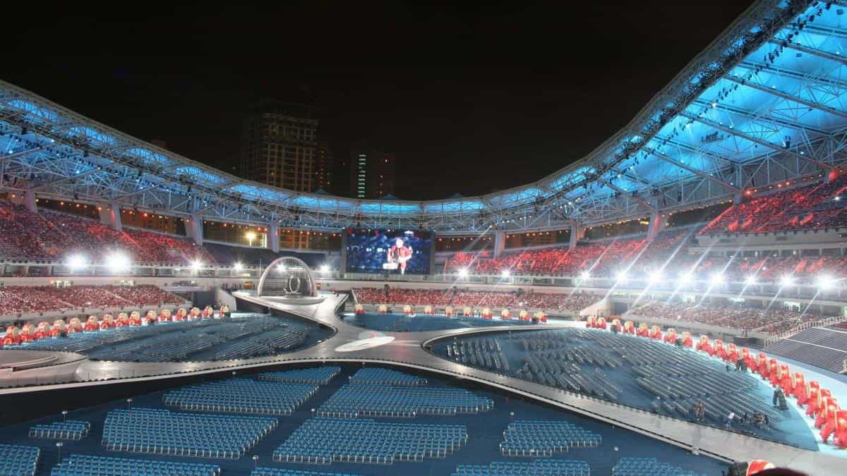 大型体育馆足球场图片