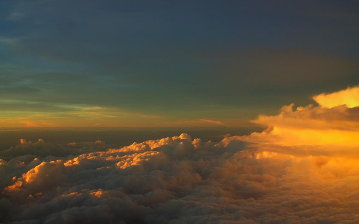 美丽的火烧云图片