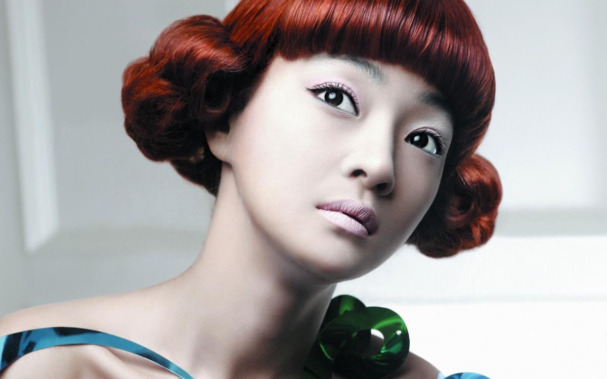 时尚美女美发造型图片