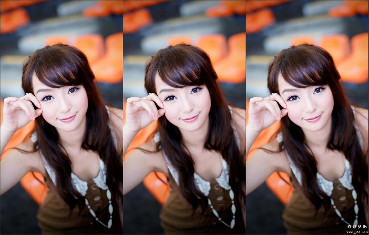 花海中的妩媚清纯女孩黄诗思图片