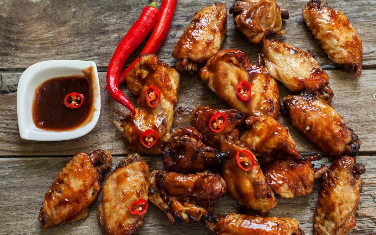 烤鸡腿鸡翅图片