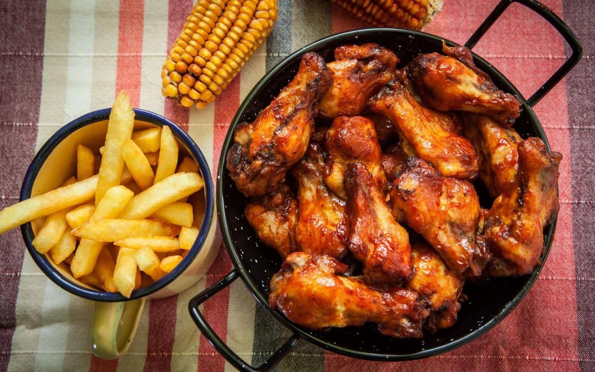 烤鸡腿鸡翅图片