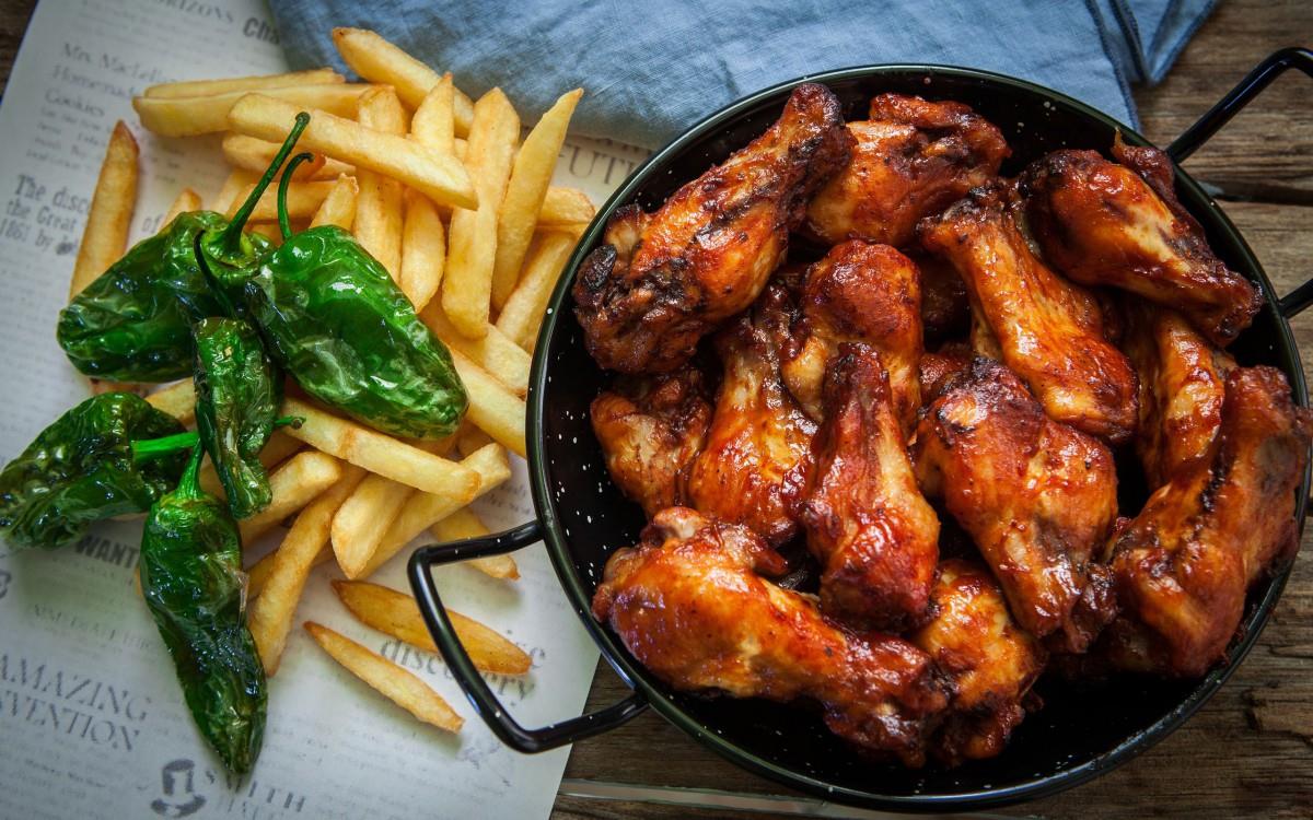 烤鸡腿鸡翅图片