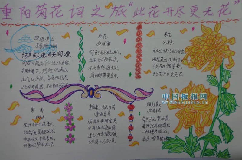 此花开尽更无花手抄报 16张小学生手抄报