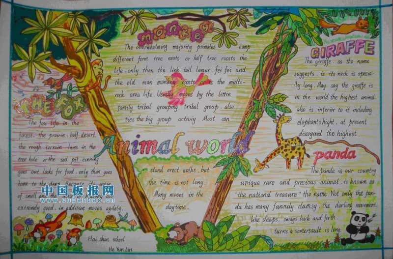 保护环境手抄报英语手抄报（baohuhuanjingshouchaobao） 15张环保手抄报