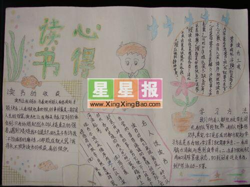 关于读书心得的手抄报 16张读书手抄报