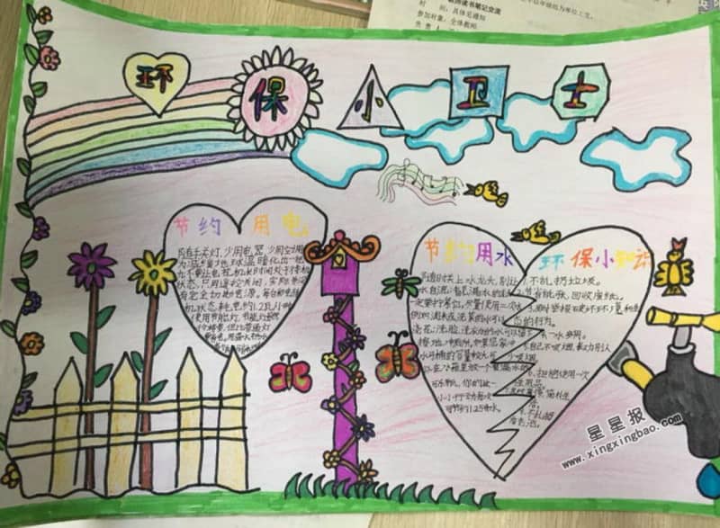 环保小卫士手抄报内容 15张环保手抄报