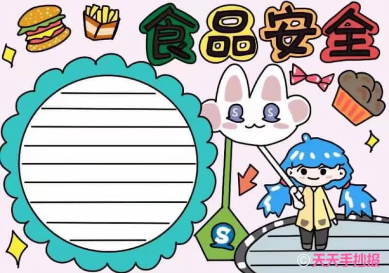 小学生食品安全手抄报怎么画 10张食品安全手抄报