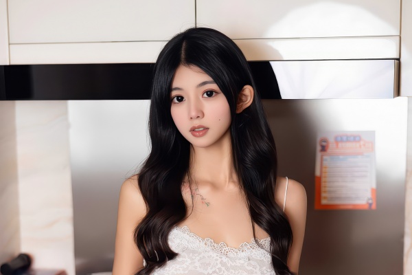 清纯甜美美女模特姜冉冉_Renee紧身裙灰丝高清写真